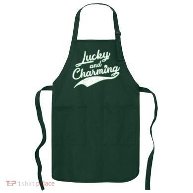 Lucky and Charming St Patrick's Day Apron