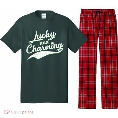 Lucky and Charming St Patrick's Day Pajama Set