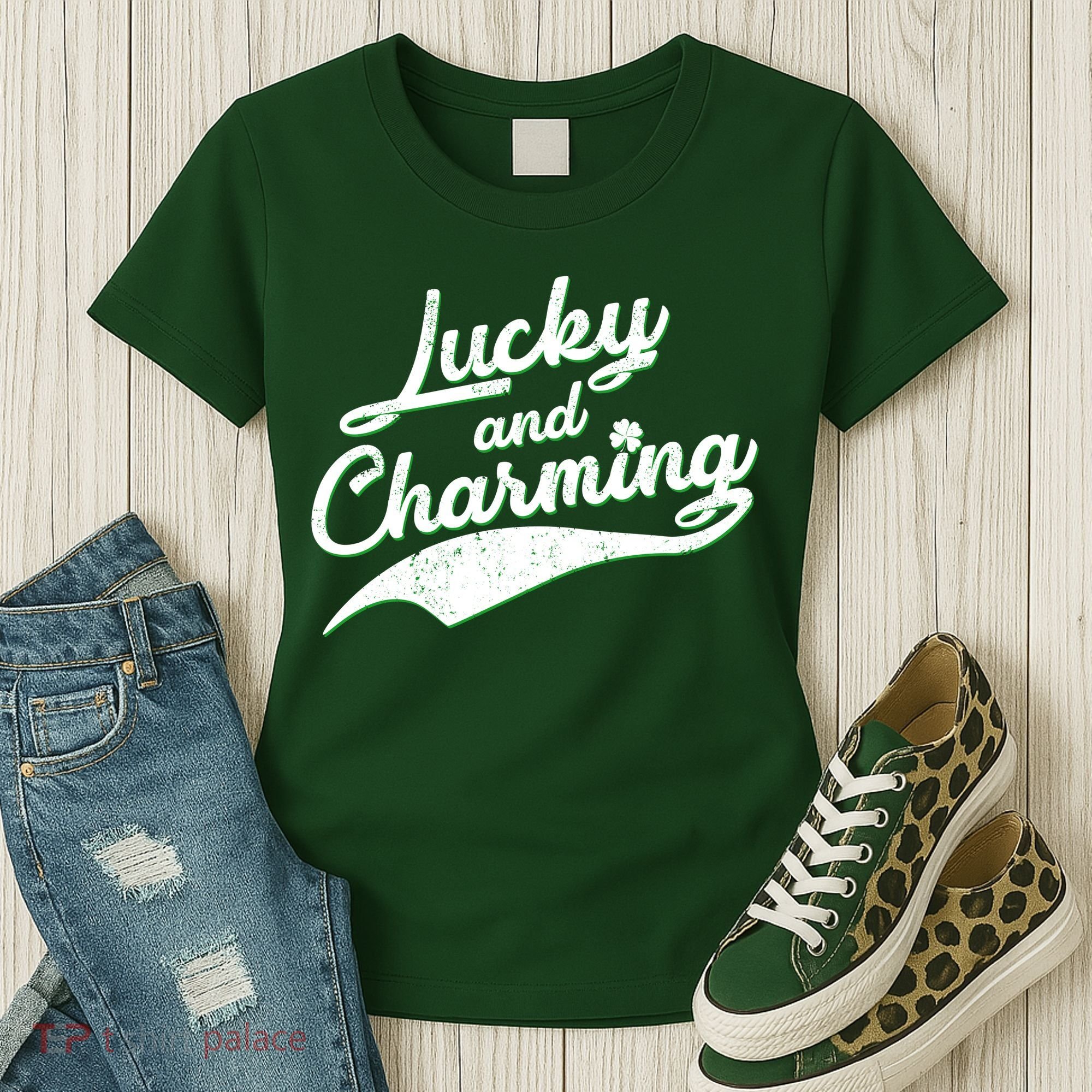 Lucky and Charming St Patrick's Day Women's T-Shirt