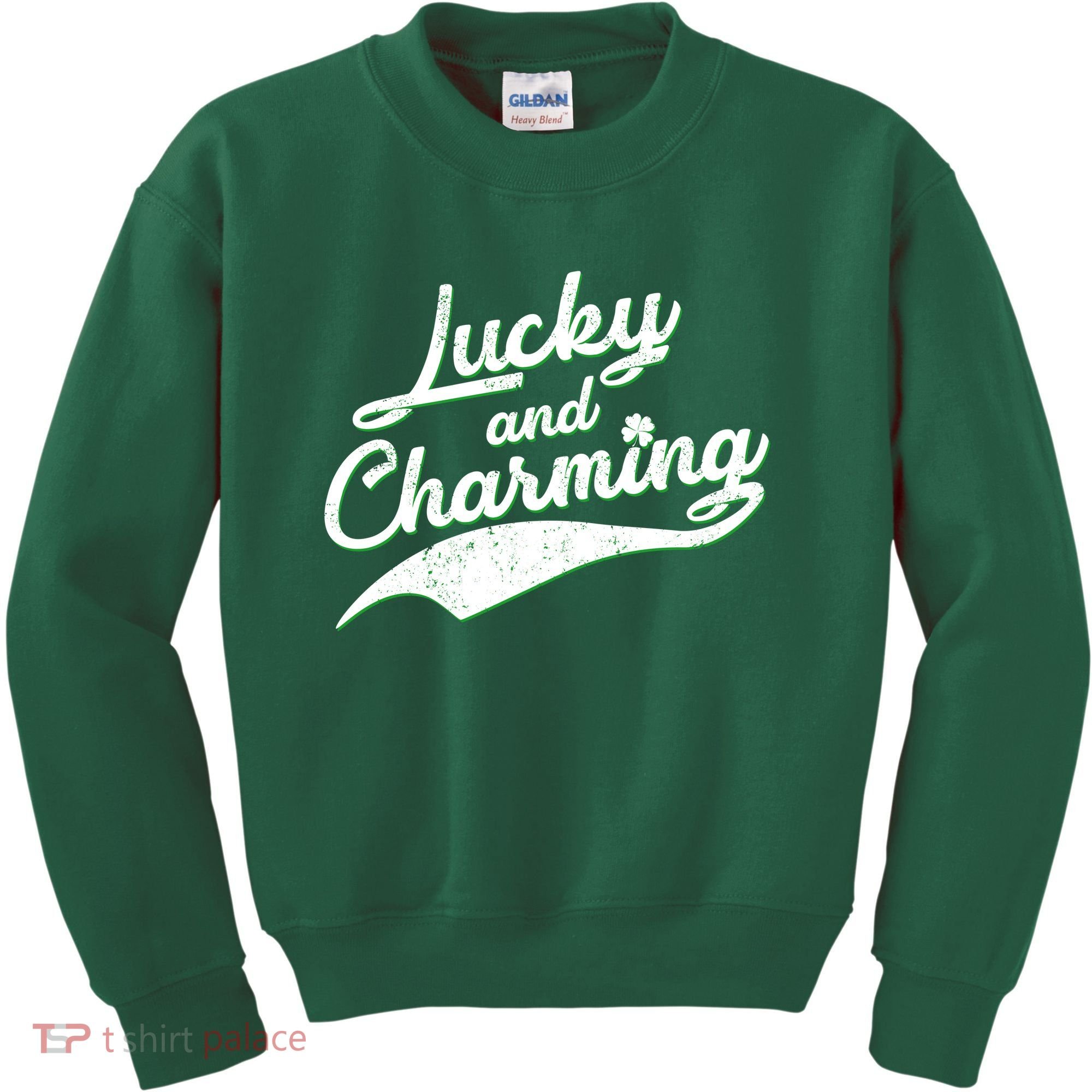 Lucky and Charming St Patrick's Day Kids Sweatshirt