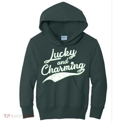 Lucky and Charming St Patrick's Day Kids Hoodie