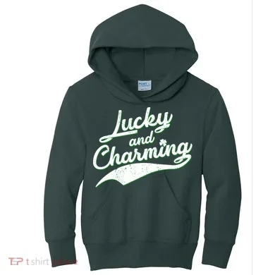Lucky and Charming St Patrick's Day Kids Hoodie