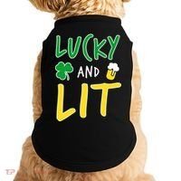 Lucky And Lit St. Patrick's Day Doggie Tank thumb 0