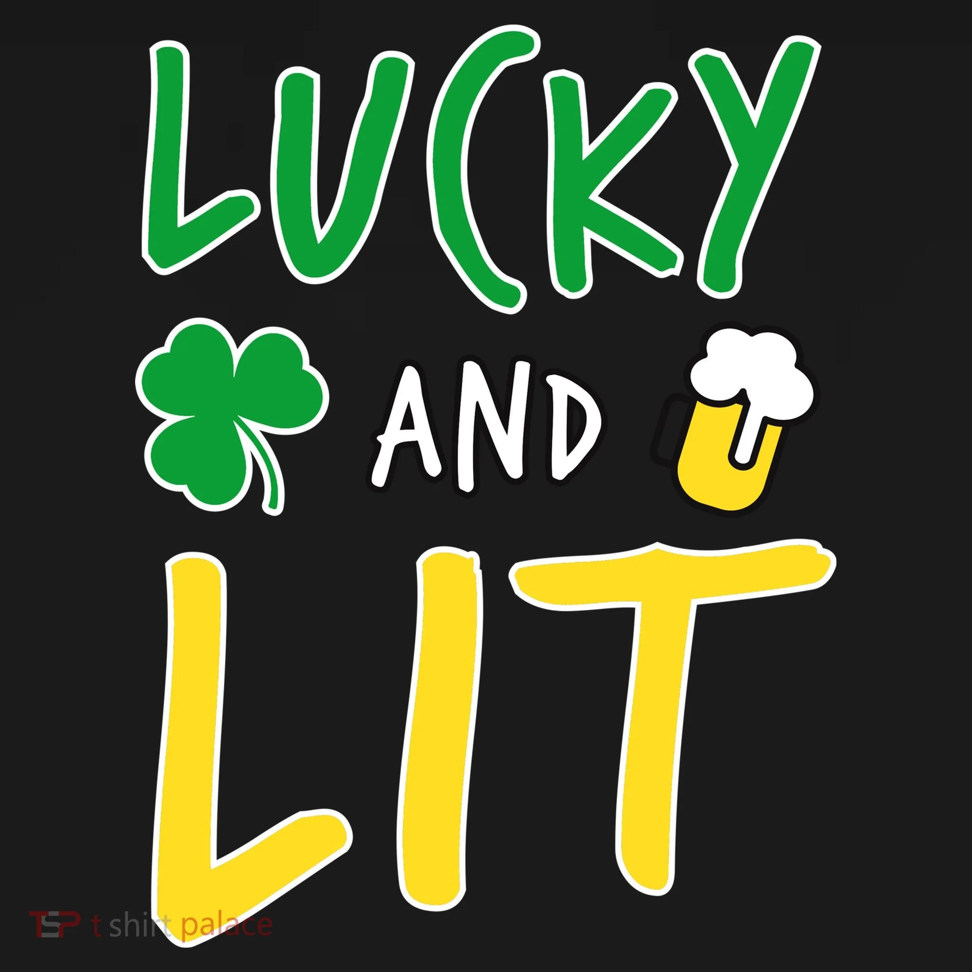 Lucky And Lit St. Patrick's Day Doggie Tank