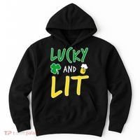 Lucky And Lit St. Patrick's Day Hoodie thumb 0