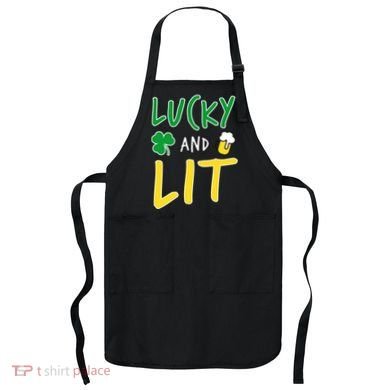 Lucky And Lit St. Patrick's Day Apron