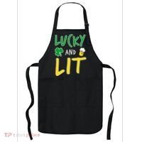 Lucky And Lit St. Patrick's Day Apron thumb 0