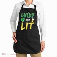 Lucky And Lit St. Patrick's Day Apron thumb 2
