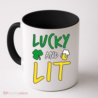 Lucky And Lit St. Patrick's Day Coffee Mug