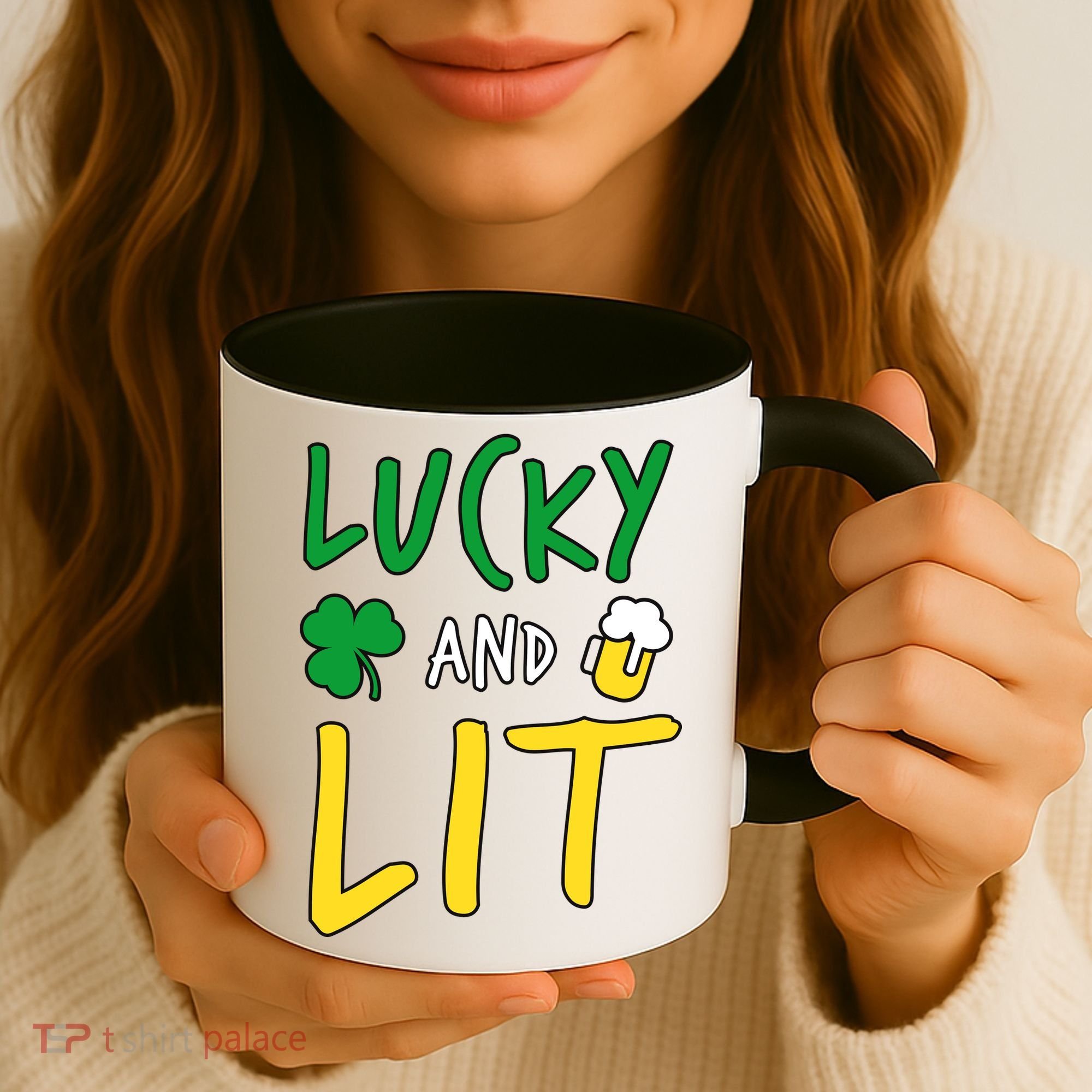 Lucky And Lit St. Patrick's Day Coffee Mug