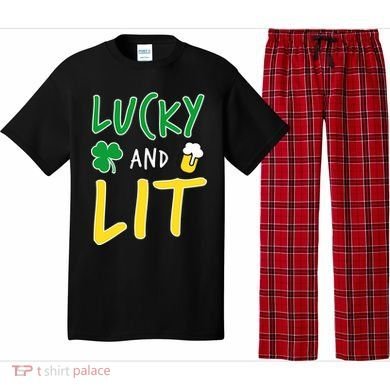 Lucky And Lit St. Patrick's Day Pajama Set