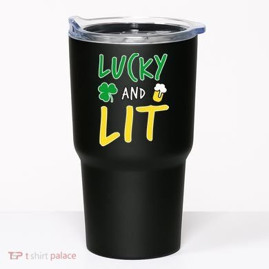 Lucky And Lit St. Patrick's Day Tumbler