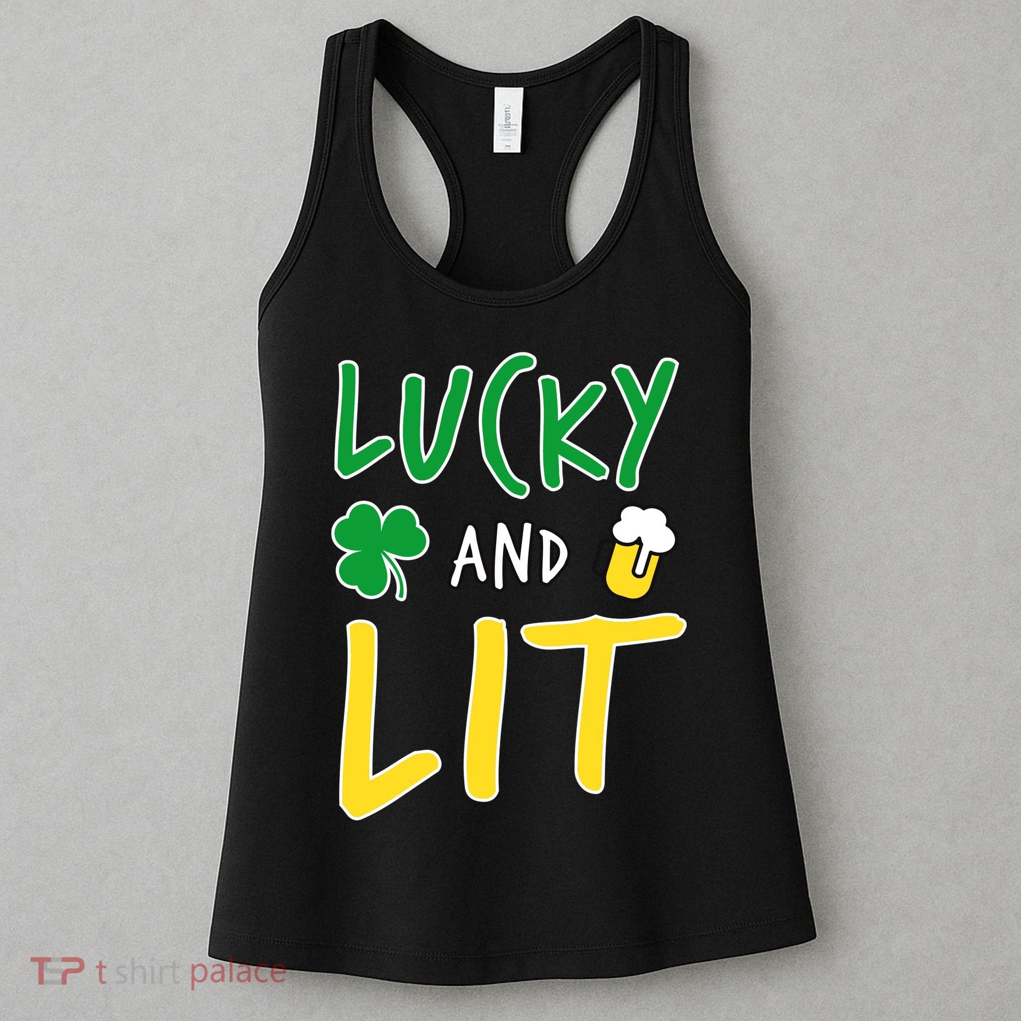 Lucky And Lit St. Patrick's Day Women's Tank Top