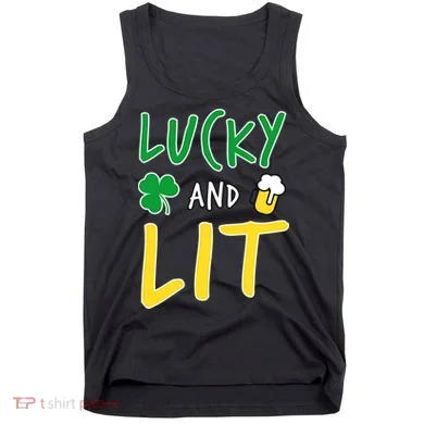 Lucky And Lit St. Patrick's Day Tank Top