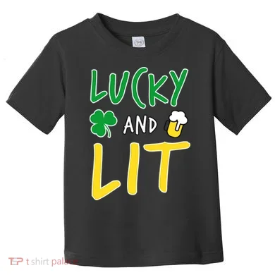 Lucky And Lit St. Patrick's Day Toddler T-Shirt