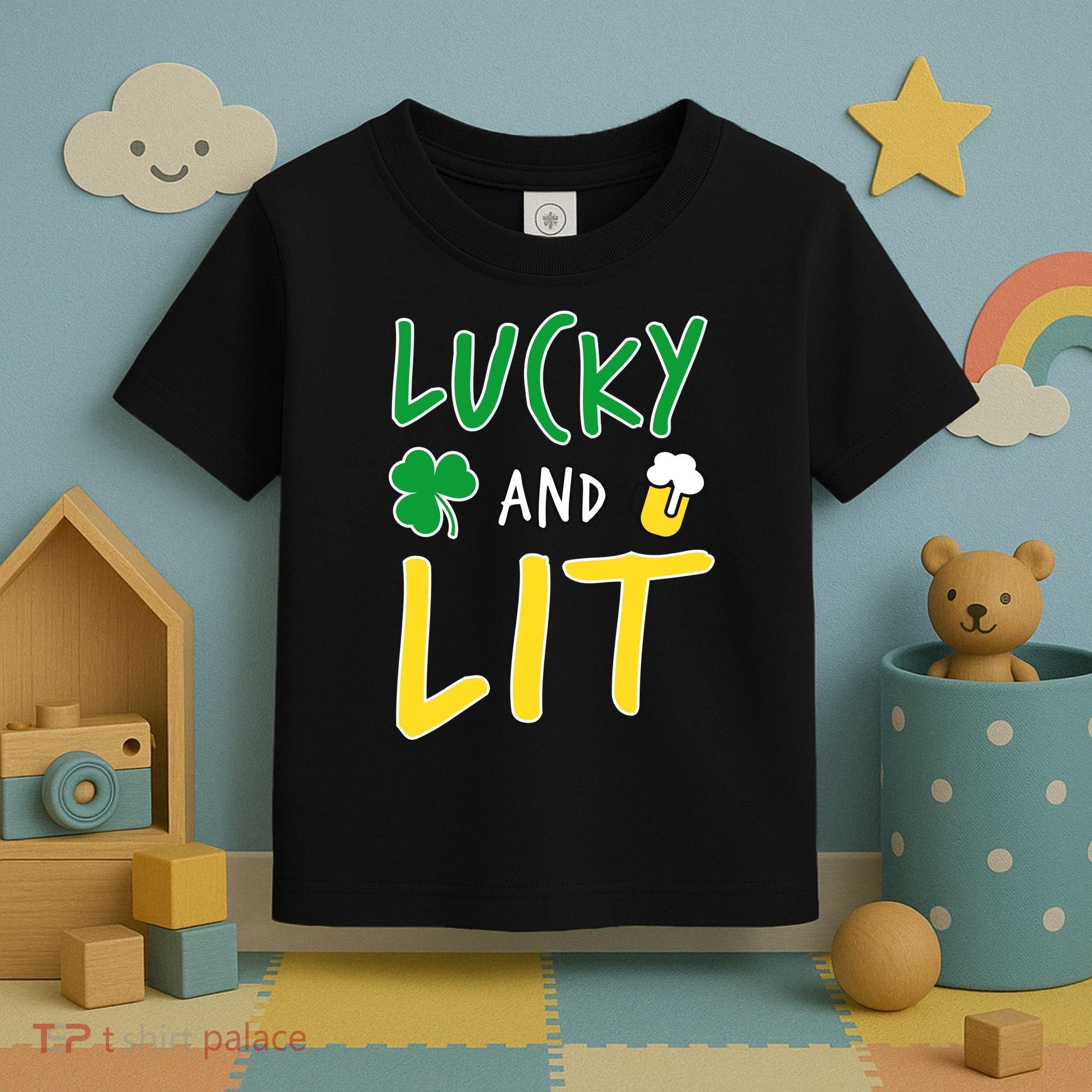 Lucky And Lit St. Patrick's Day Toddler T-Shirt