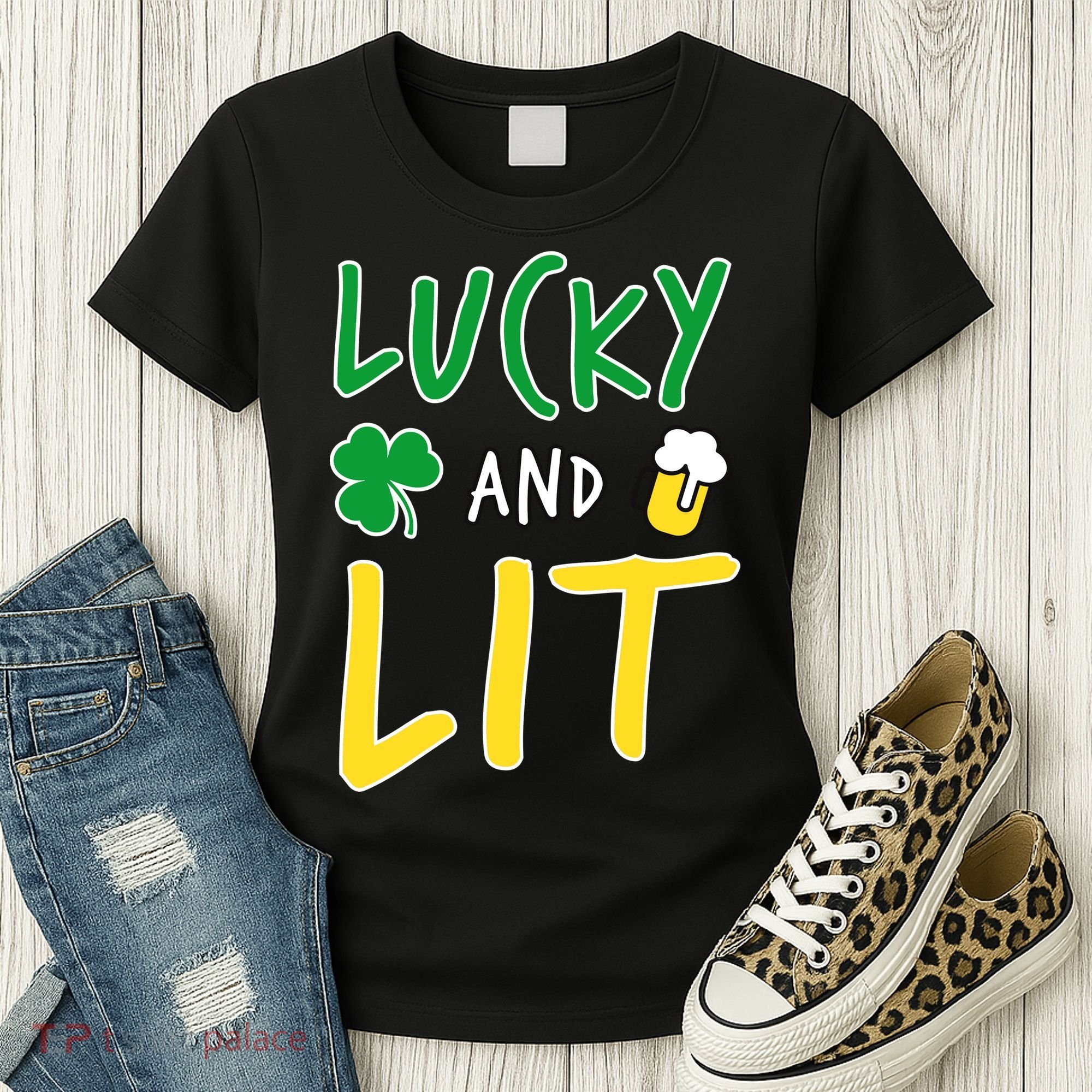 Lucky And Lit St. Patrick's Day Women's T-Shirt