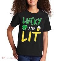 Lucky And Lit St. Patrick's Day Kids T-Shirt thumb 2