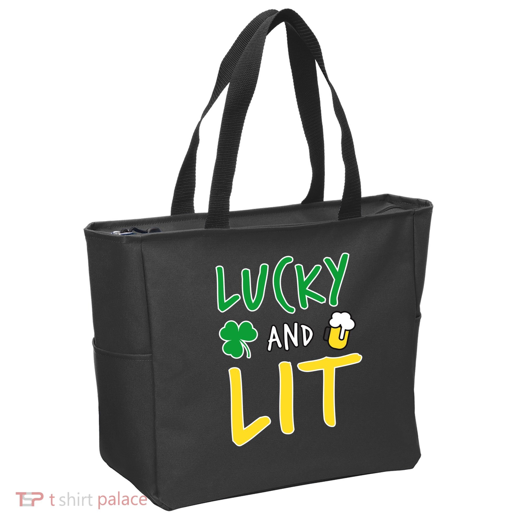 Lucky And Lit St. Patrick's Day Tote Bag