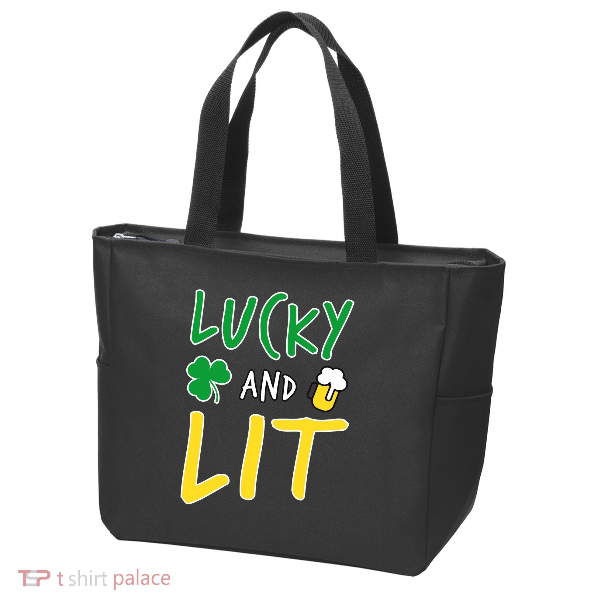 Lucky And Lit St. Patrick's Day Tote Bag