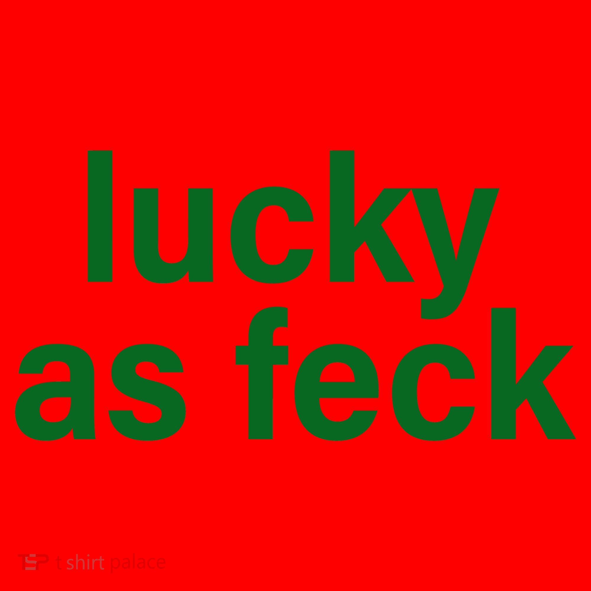 Lucky As Feck Santa Hat