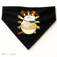Lucky Cat Ramen Japanese USA-Made Doggie Bandana thumb 0