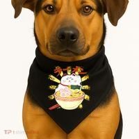 Lucky Cat Ramen Japanese USA-Made Doggie Bandana thumb 1