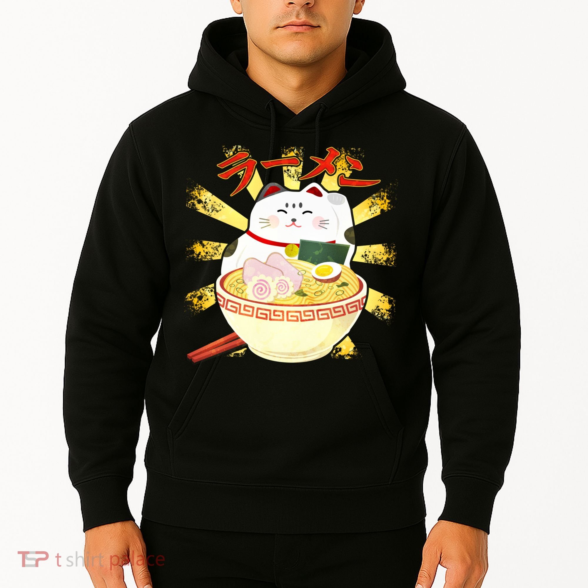Lucky Cat Ramen Japanese Hoodie