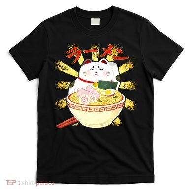 Lucky Cat Ramen Japanese T-Shirt