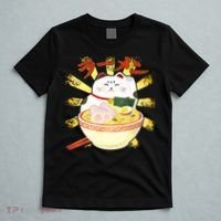Lucky Cat Ramen Japanese T-Shirt thumb 5