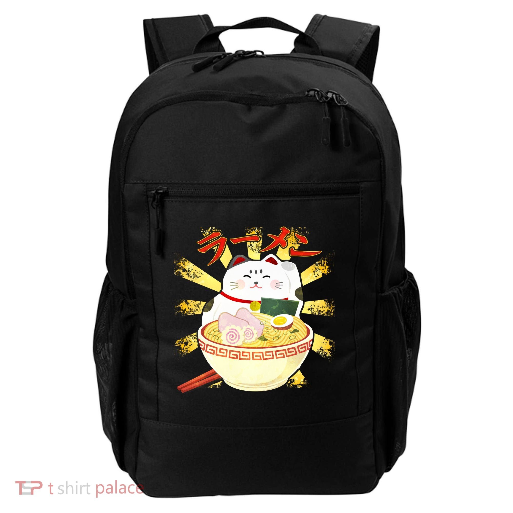 Lucky Cat Ramen Japanese Backpack