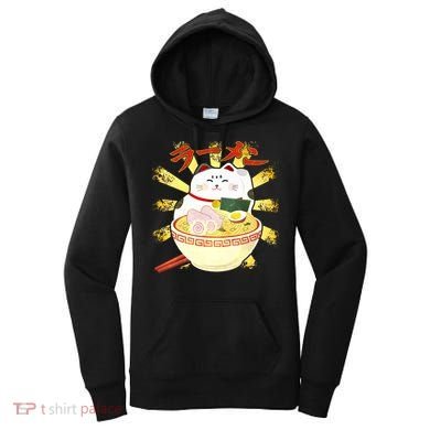 Lucky Cat Ramen Japanese Women's Hoodie