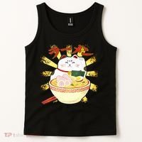 Lucky Cat Ramen Japanese Tank Top thumb 2