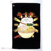 Lucky Cat Ramen Japanese Golf Towel thumb 0