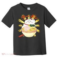 Lucky Cat Ramen Japanese Toddler T-Shirt thumb 0