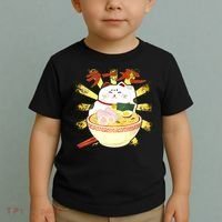 Lucky Cat Ramen Japanese Toddler T-Shirt thumb 2