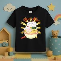 Lucky Cat Ramen Japanese Toddler T-Shirt thumb 3