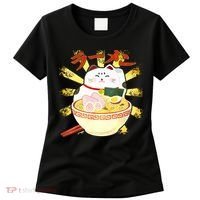 Lucky Cat Ramen Japanese Women's T-Shirt thumb 0