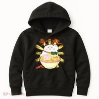 Lucky Cat Ramen Japanese Kids Hoodie thumb 0