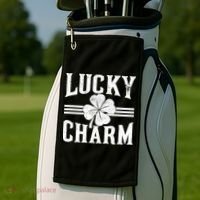 Lucky Charm Clover Golf Towel thumb 2