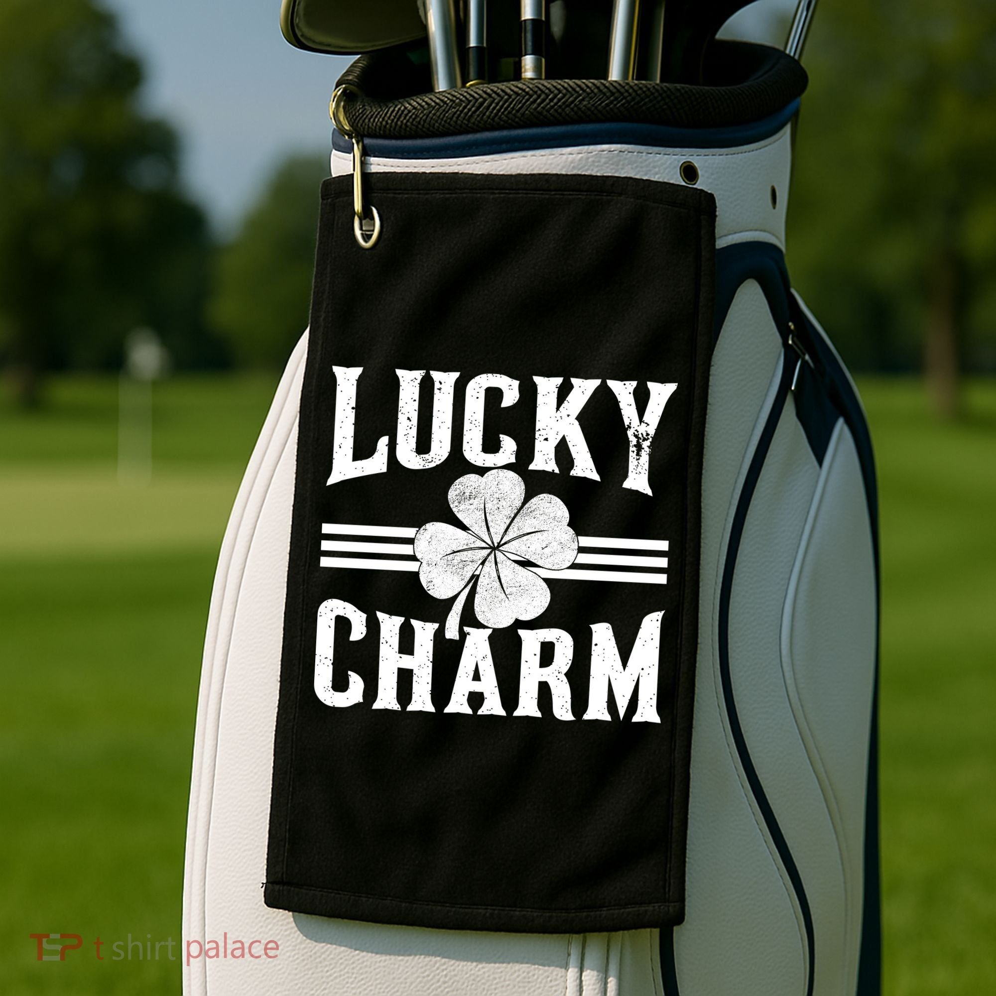 Lucky Charm Clover Golf Towel