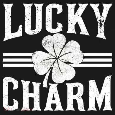 Lucky Charm Clover Cropped Pullover Crew