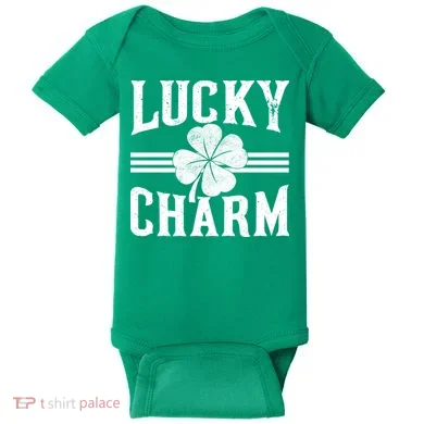 Lucky Charm Clover Baby Bodysuit