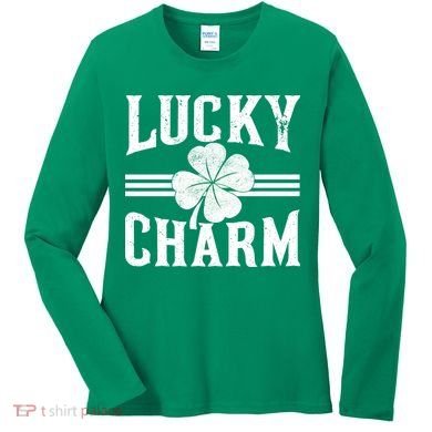 Lucky Charm Clover Women's Long Sleeve Shirt