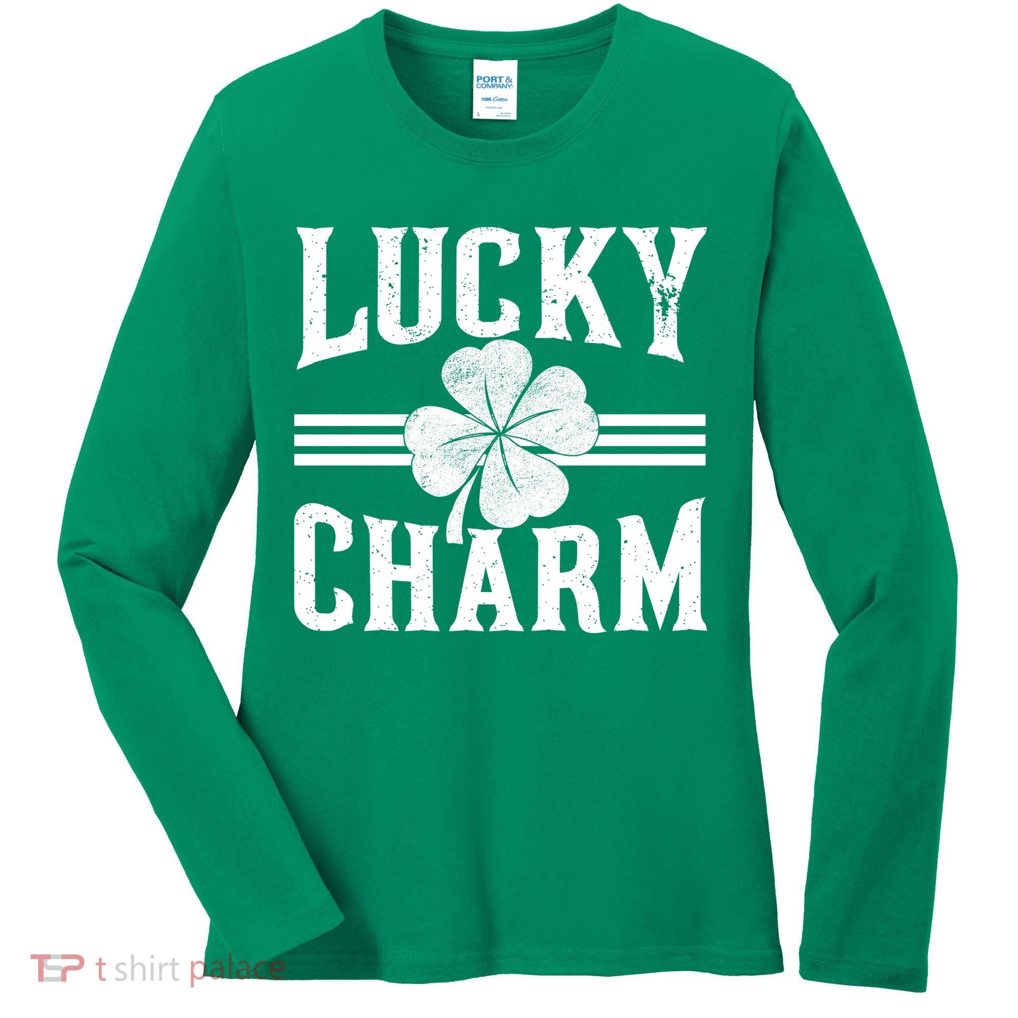 Lucky Charm Clover Women's Long Sleeve Shirt
