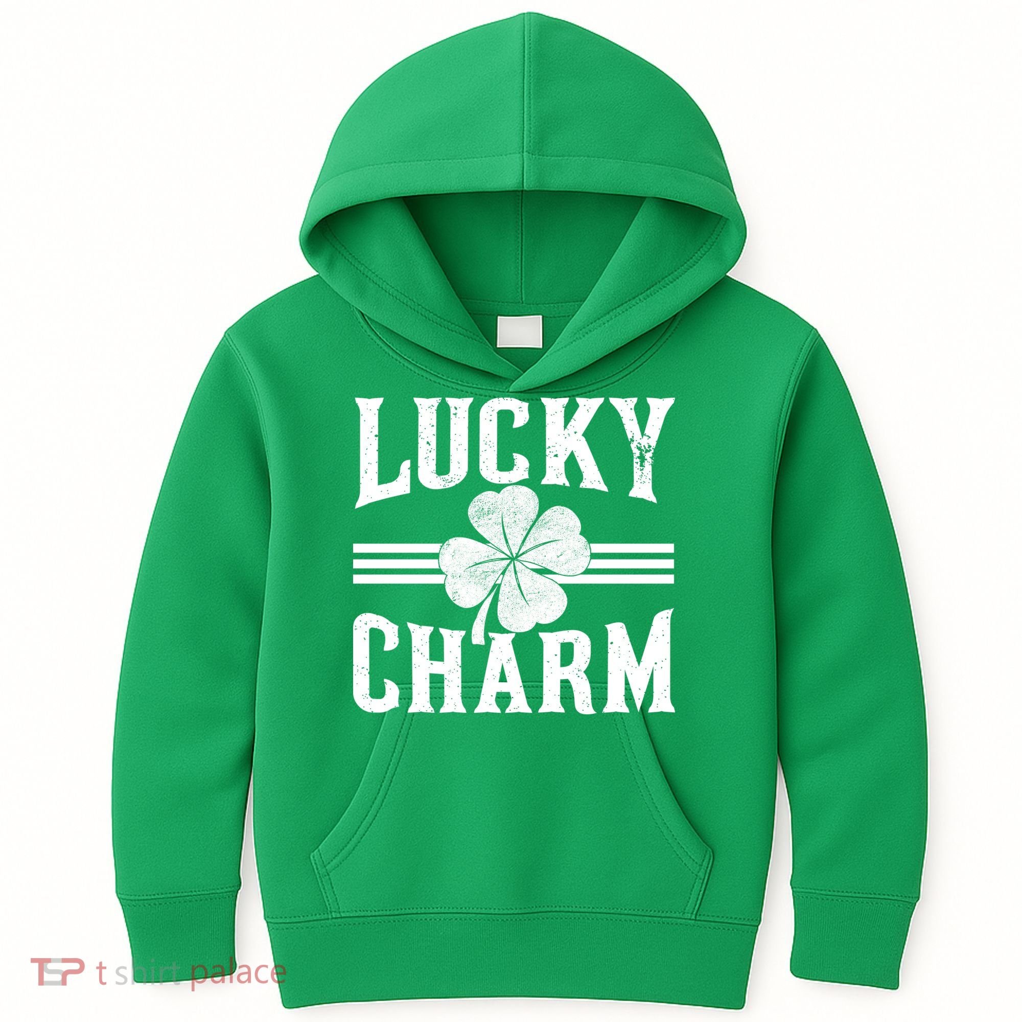 Lucky Charm Clover Kids Hoodie