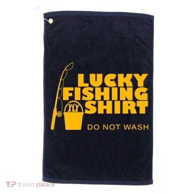 Lucky Fishing Golf Towel