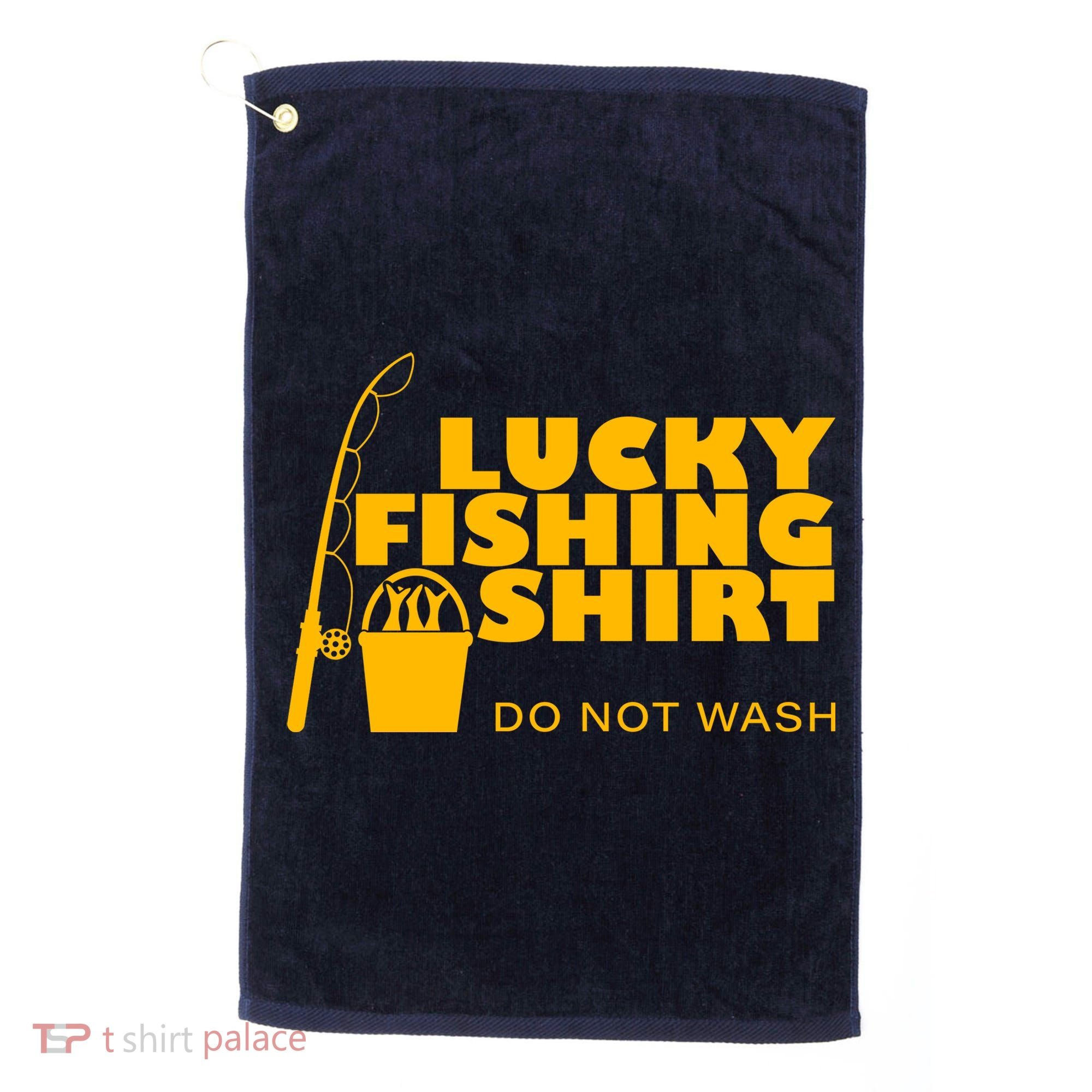 Lucky Fishing Golf Towel