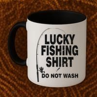 Lucky Fishing Shirt Do Not Wash Coffee Mug thumb 2