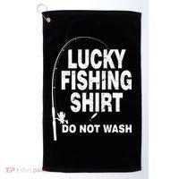 Lucky Fishing Shirt Do Not Wash Golf Towel thumb 0